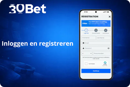 30Bet Online Casino Inlog- en registratieproces